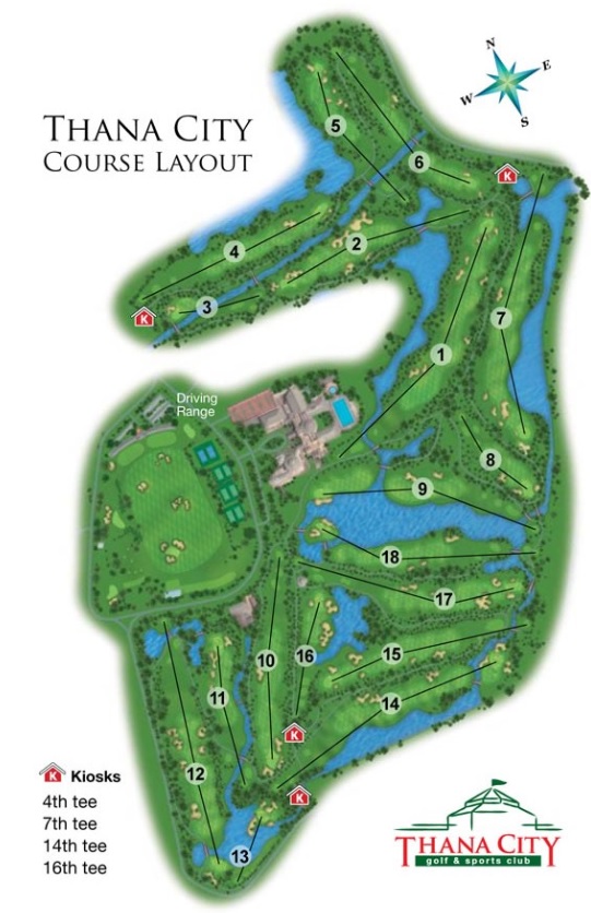 Golf course map